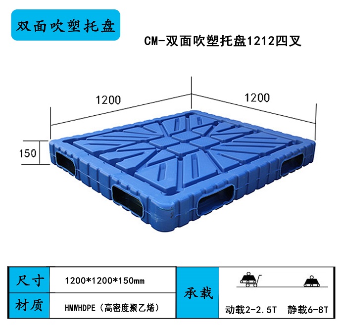 1212双面吹塑托盘